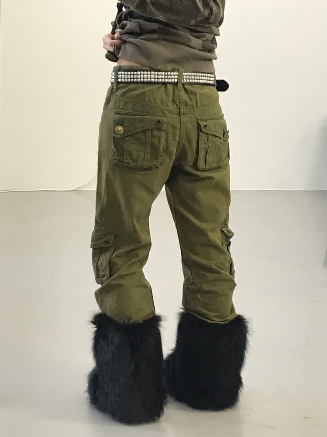 Jpn Y2k Military Cargo Pants – S 상품이미지2