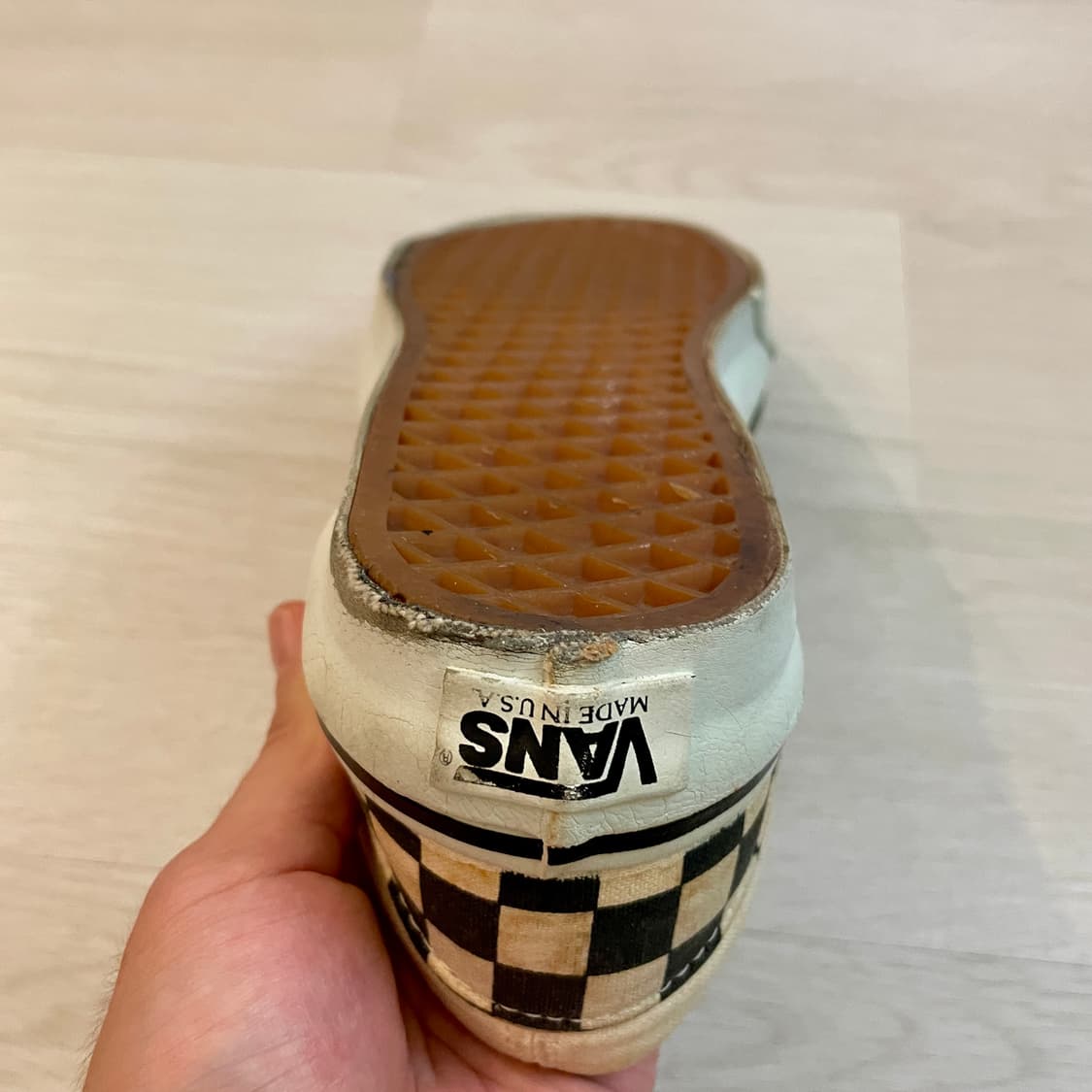 90s Vans 반스 체커보드 슬립온 데드스탁 상품이미지8