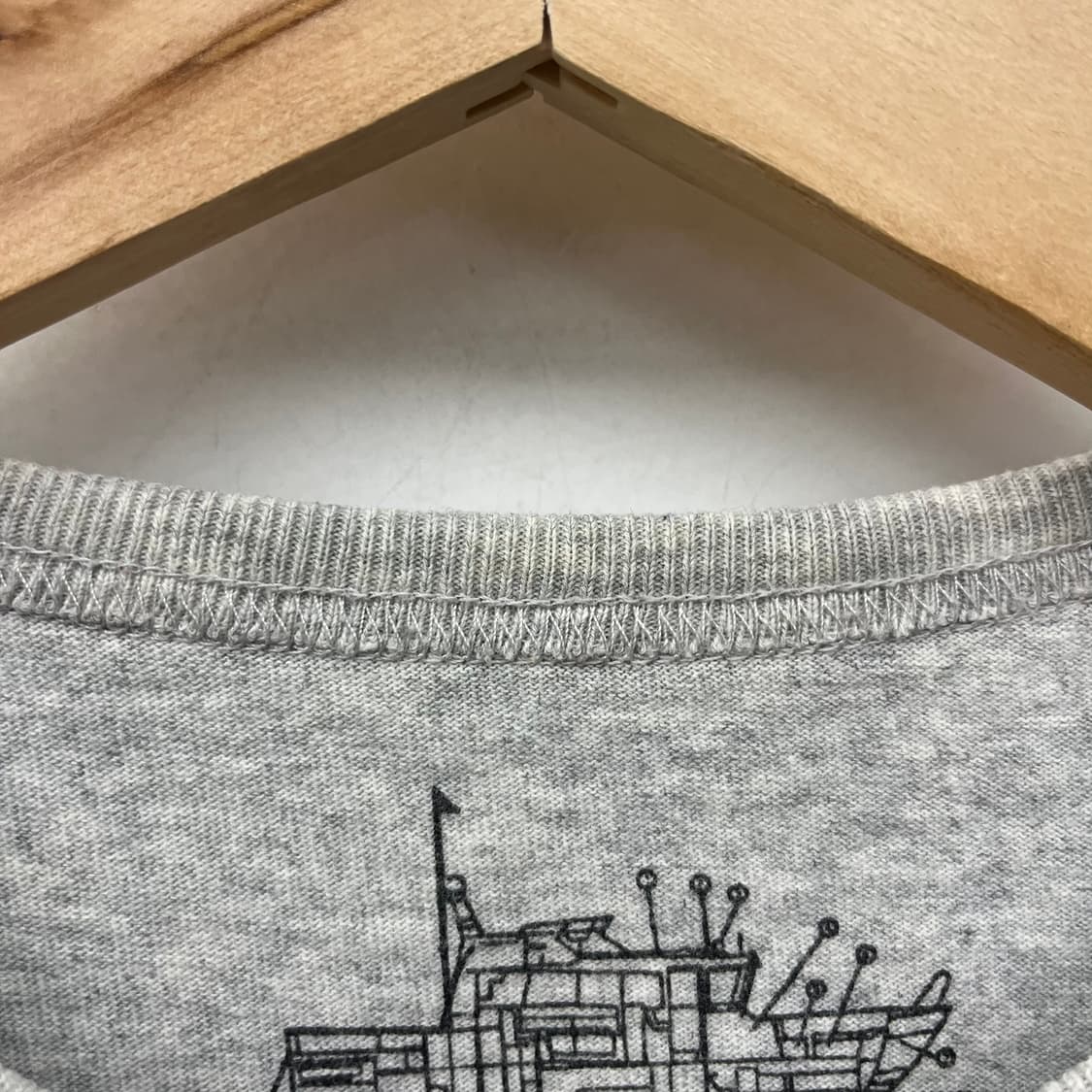 A.P.C. 포켓 반팔 티셔츠 그레이 여XL 상품이미지3