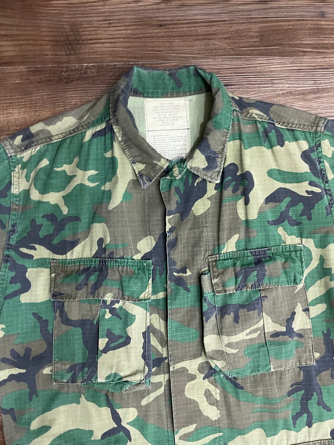 80년산 미군 희귀 RDF ERDL 퍼티그 자켓 SR 상품이미지2