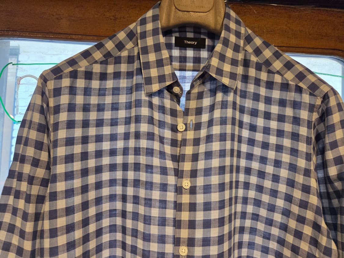 띠어리 체크셔츠 상품이미지2