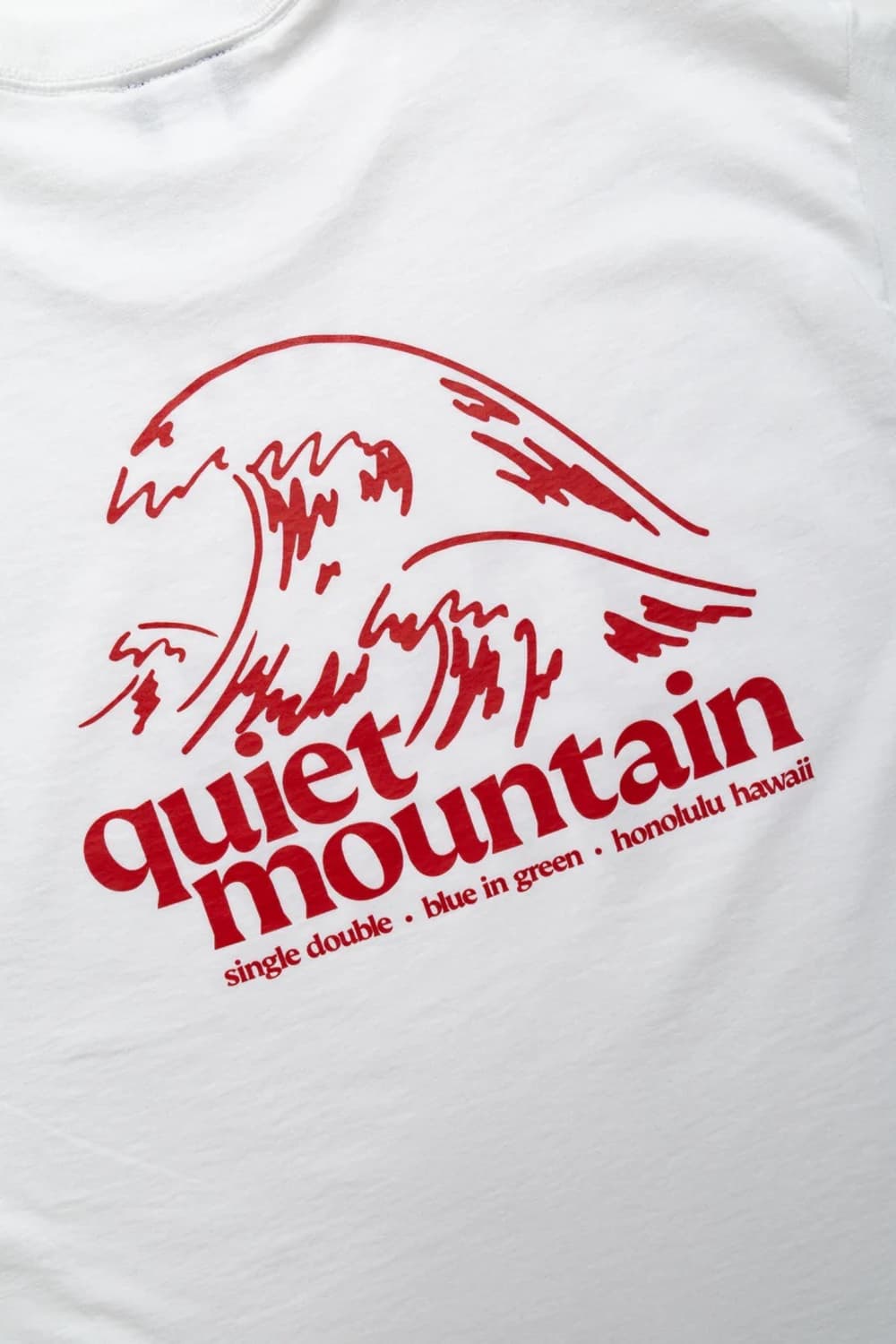 Creek x Quiet Mountain Cafe 한정판 티셔츠 화이트 상품이미지6
