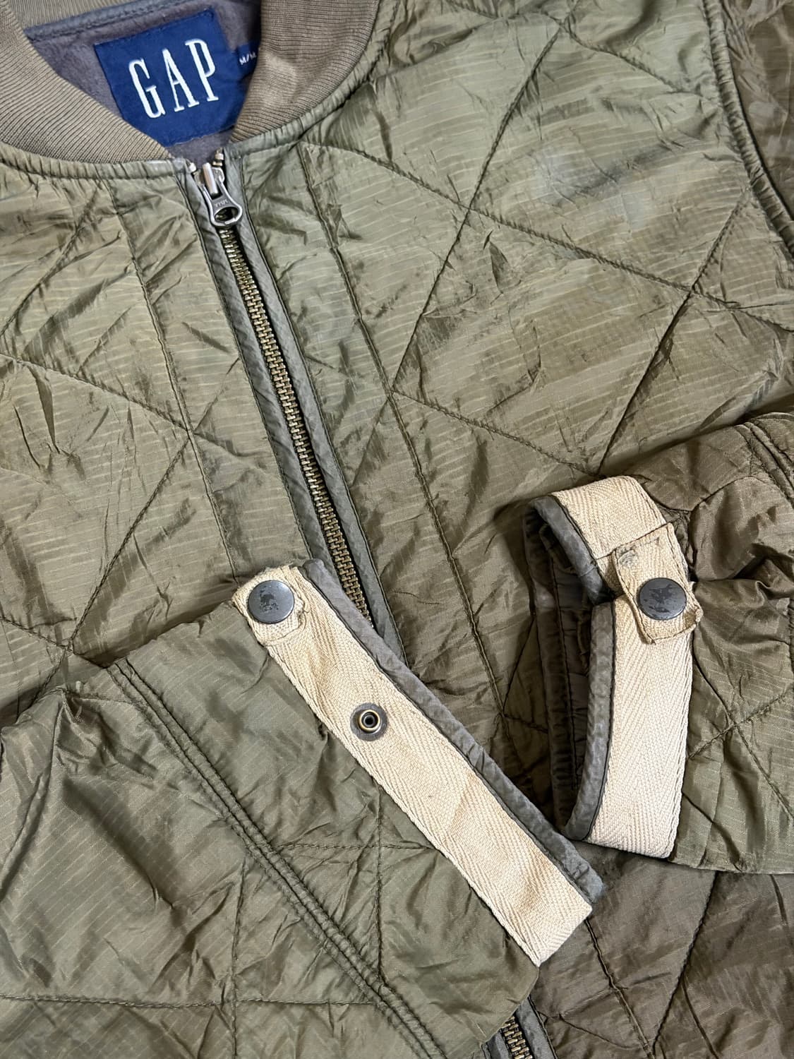90s 올드 갭 퀼팅 라이너 자켓 상품이미지6
