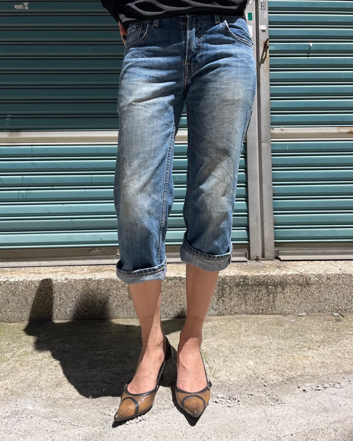 Levi's 502 카프리 데님 팬츠 상품이미지1
