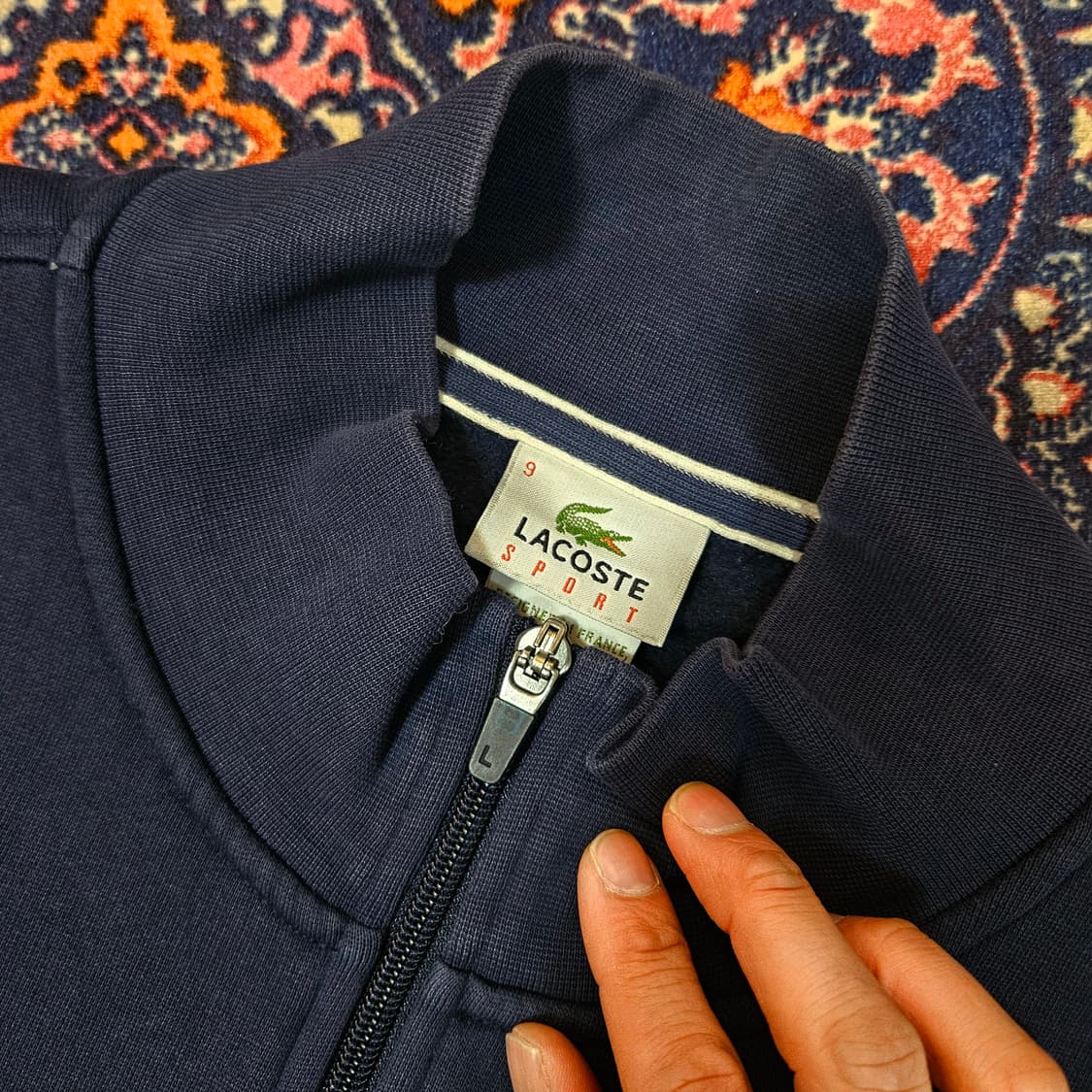 라코스테(LACOSTE) 코튼 저지 블루종 집업 자켓 9size 상품이미지4