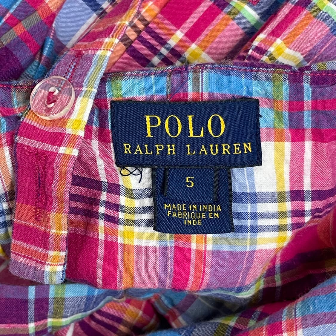 폴로 랄프로렌 여아 체크 원피스 5사이즈 상품이미지3