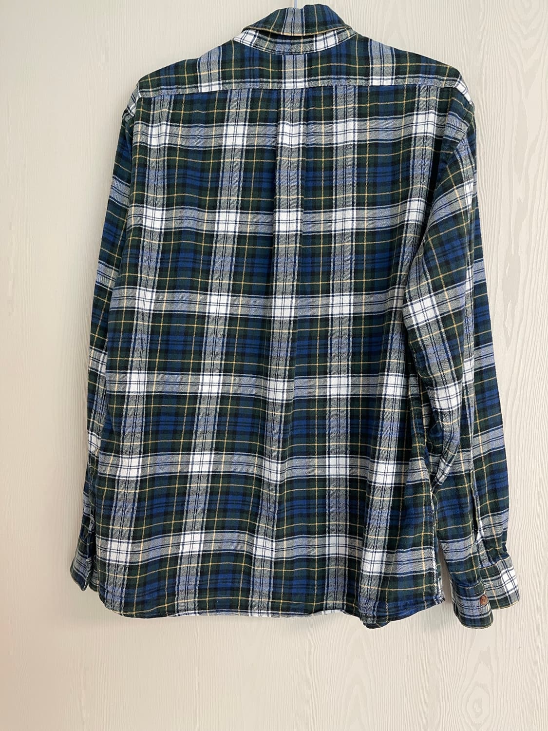 브룩스 브라더스 플란넬 타탄 체크 셔츠 L 상품이미지5