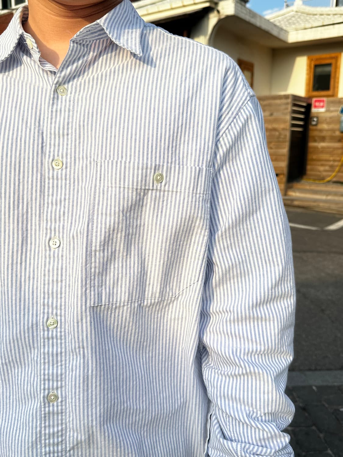 홀리선 Jane Oxford Stripe Shirt 상품이미지3