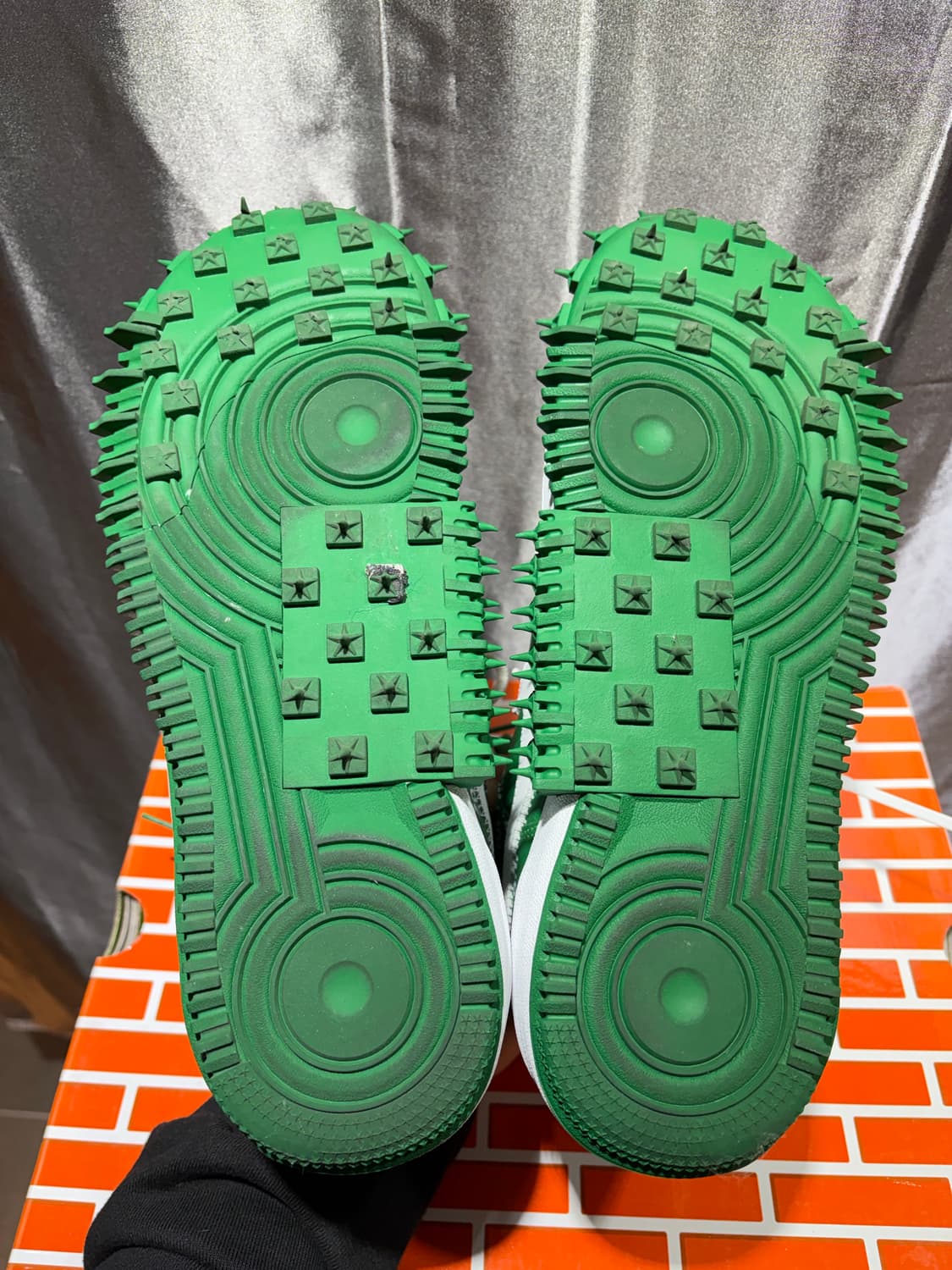 (새상품급) 280 나이키 x 오프화이트 에어포스 파인그린 상품이미지5