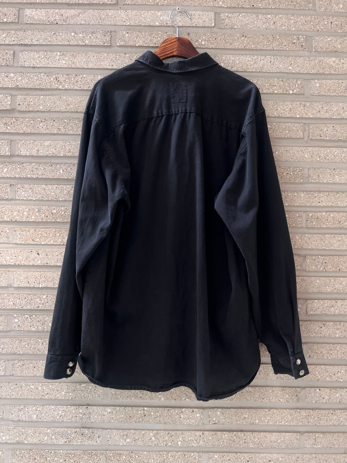 [L]90's Made in USA 블랙 웨스턴 셔츠 상품이미지6