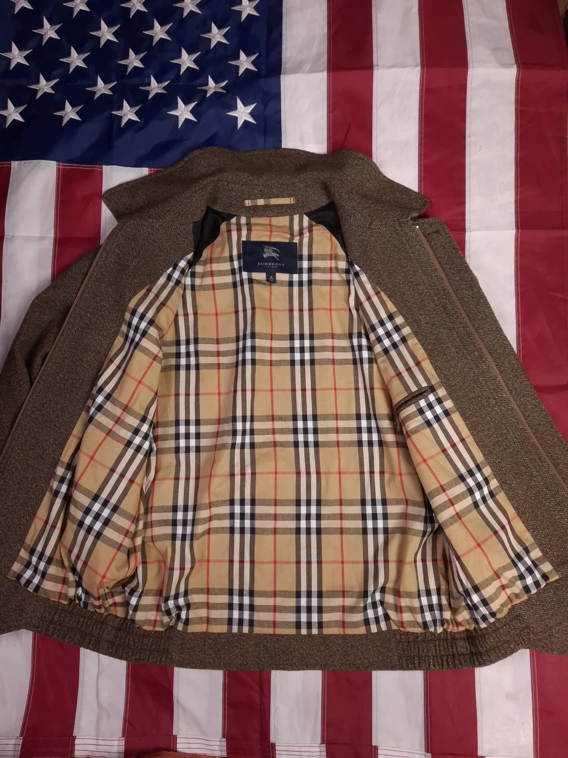 새제품 오리지날 미국제조 버버리 울 헤링턴 자켓 상품이미지10