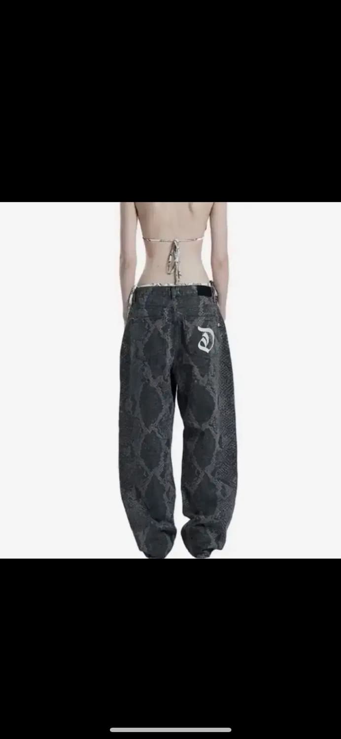 오도어 파이톤 팬츠 Kay python pants 1사이즈 상품이미지1