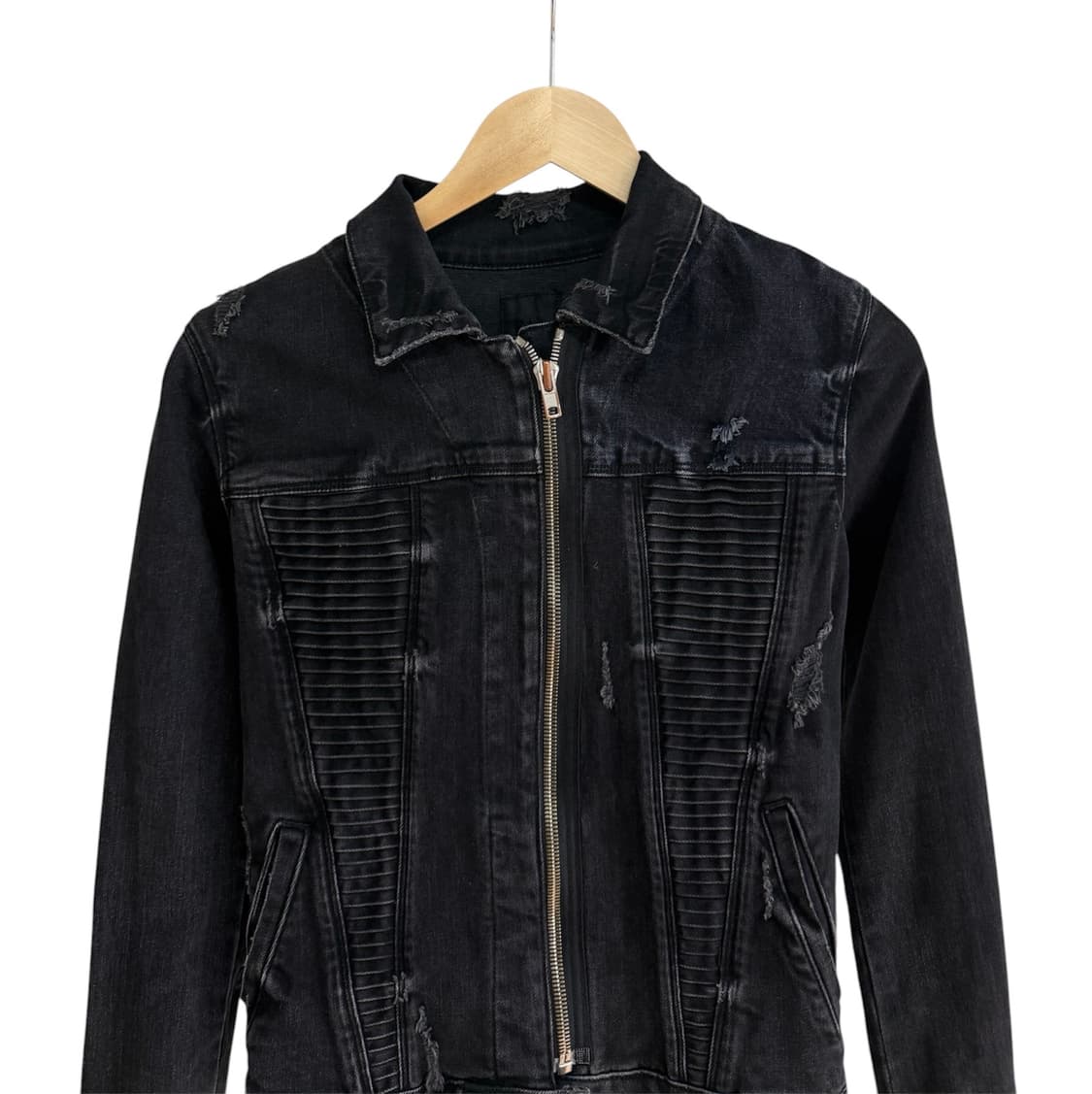 RTA 디스트레드 바이커 데님 자켓 상품이미지3