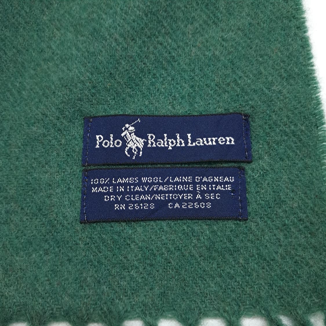 MX352 폴로 랄프로렌 에메랄드그린 램스울 목도리 머플러 상품이미지6