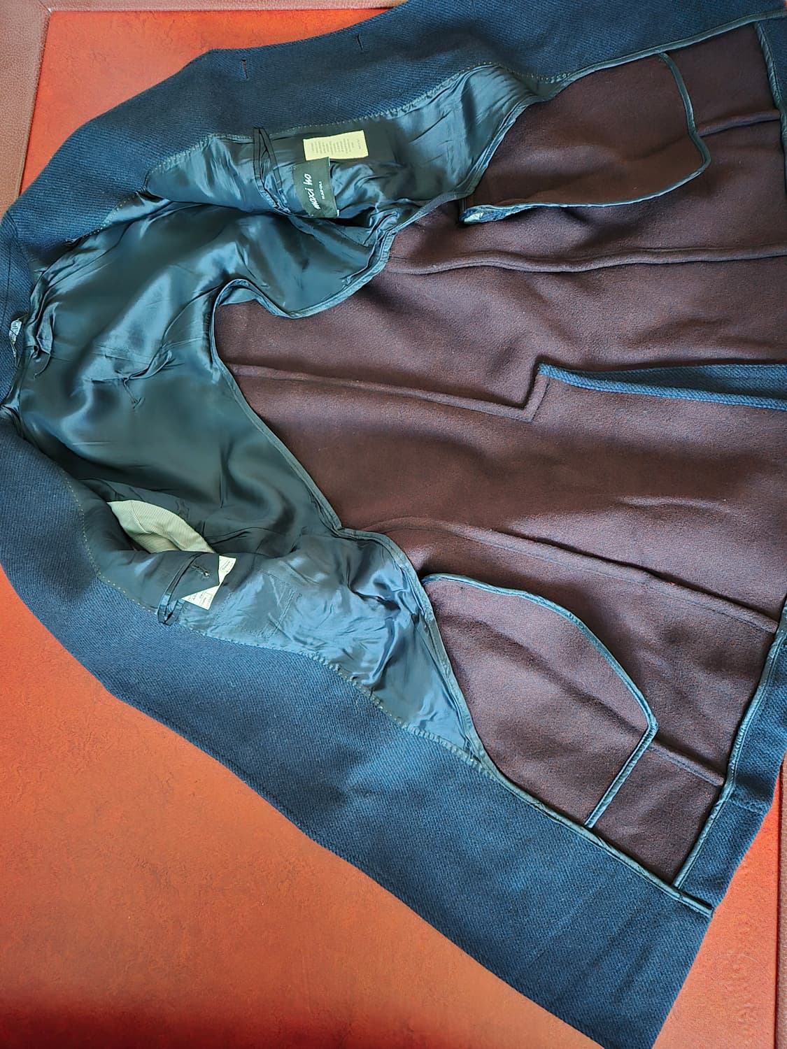 이태리 나폴리 트윌트위드 헤비울 코트 상품이미지3