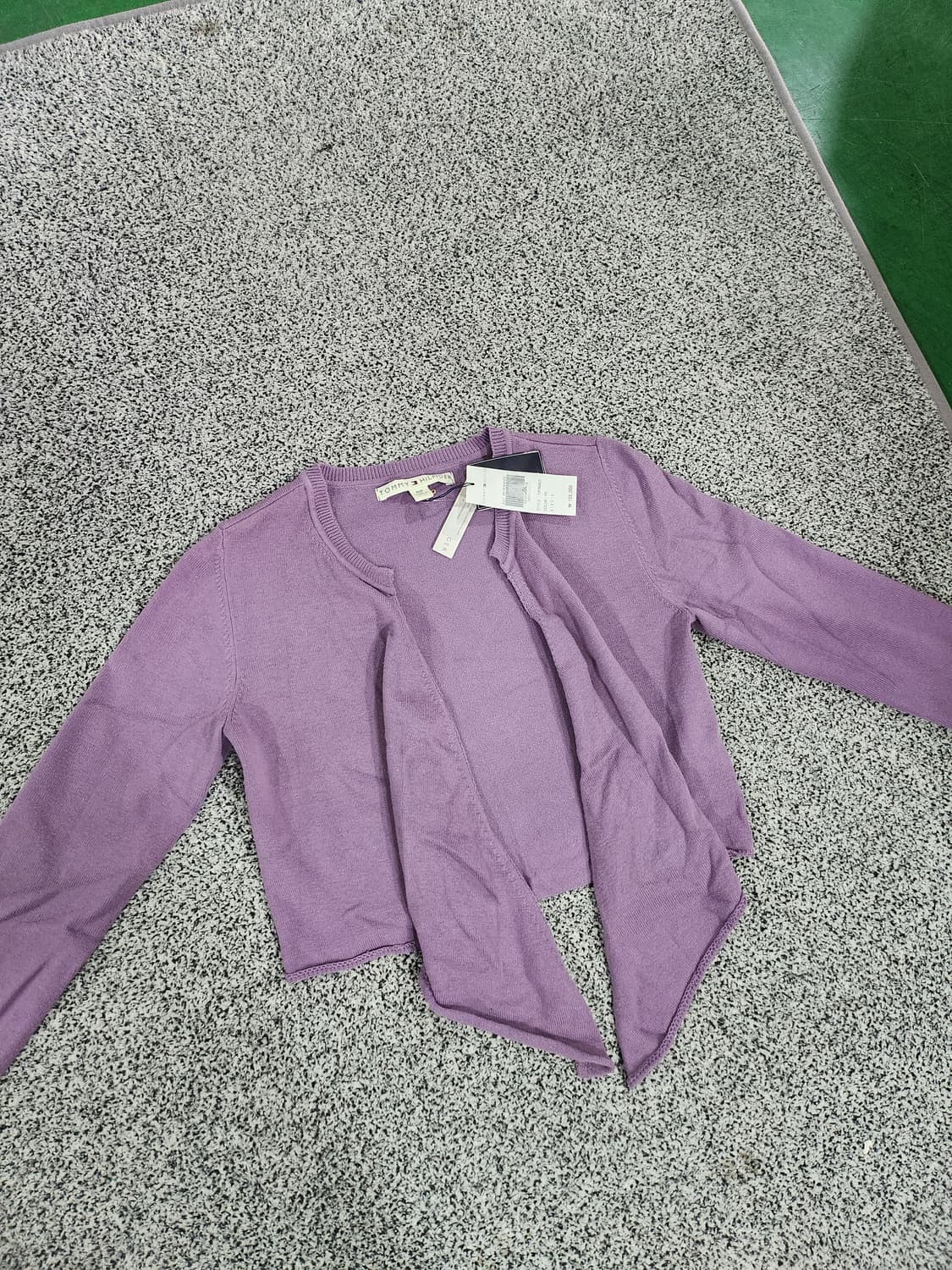 //타미힐피거 퍼플 니트 가디건-S(새상품) 상품이미지5