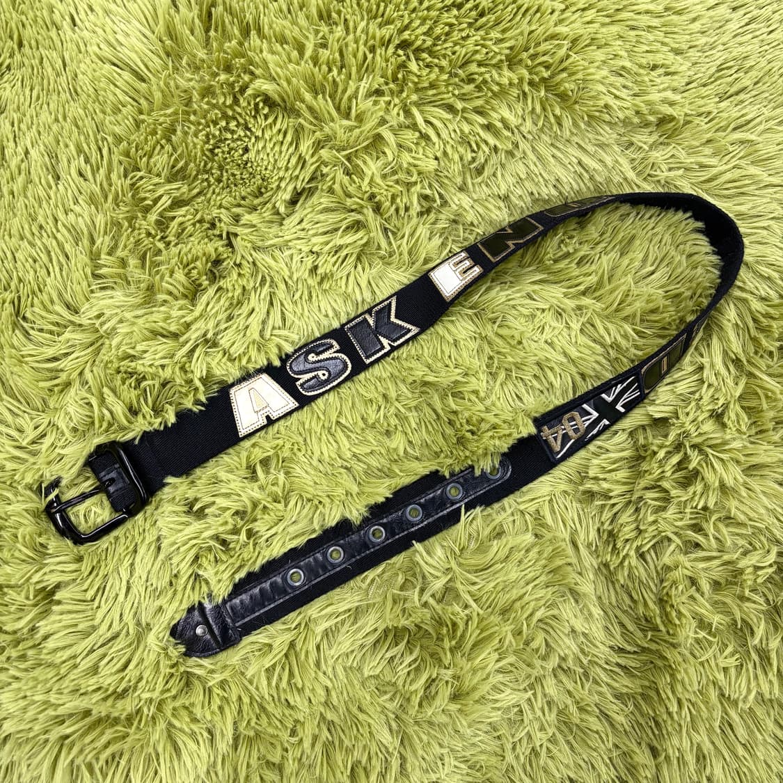 에스크 레터링 캔버스 벨트 상품이미지3