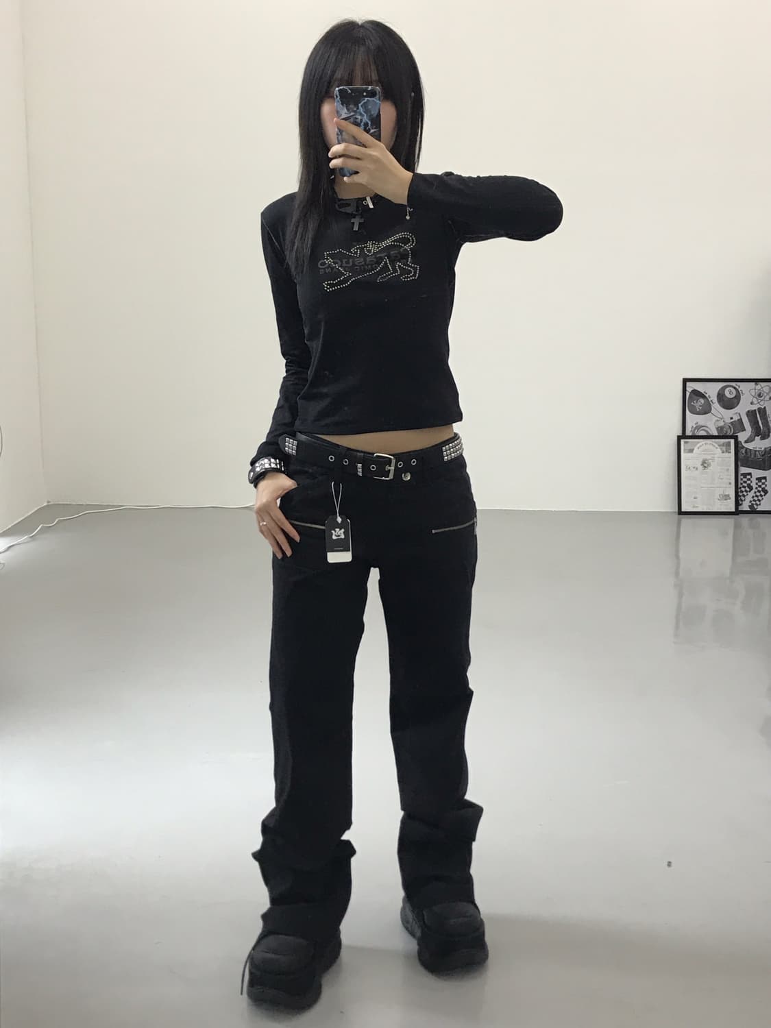 Jpn Black detail pants 상품이미지4