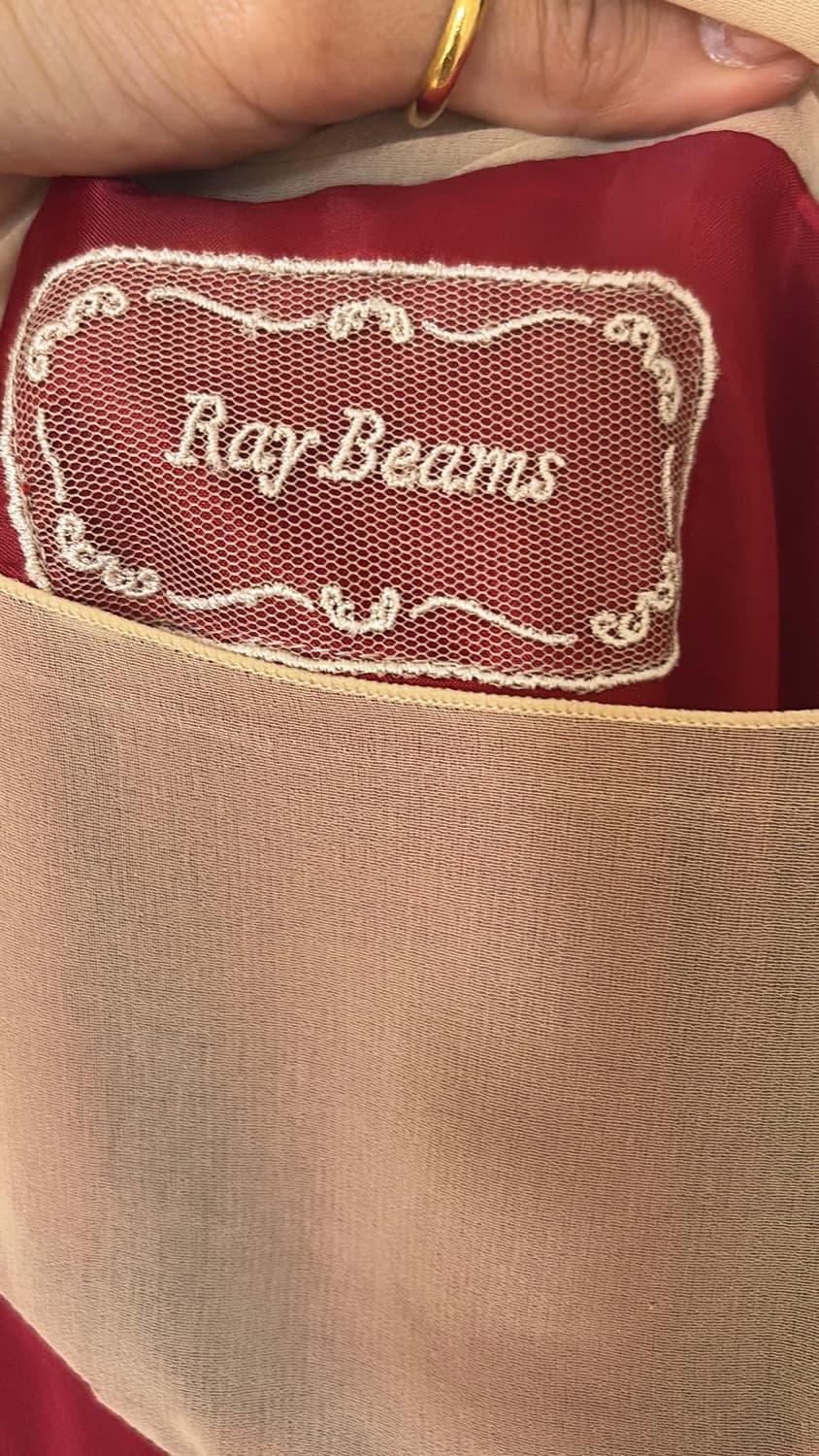Ray Beams 레드 시스루 원피스 55 정품 새상품 상품이미지2