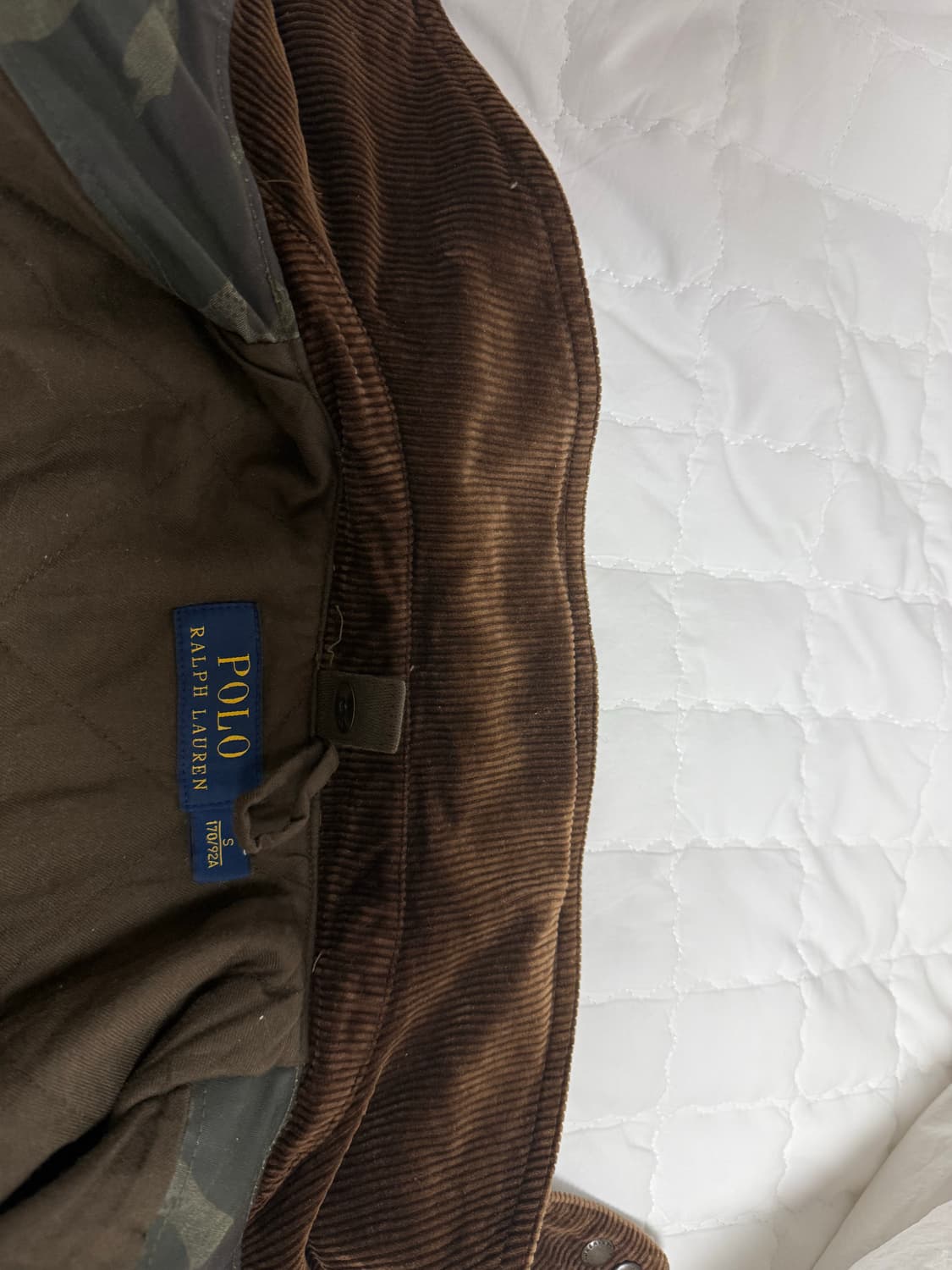 폴로 랄프로렌 왁스 카모 자켓 s (98-100) 상품이미지4