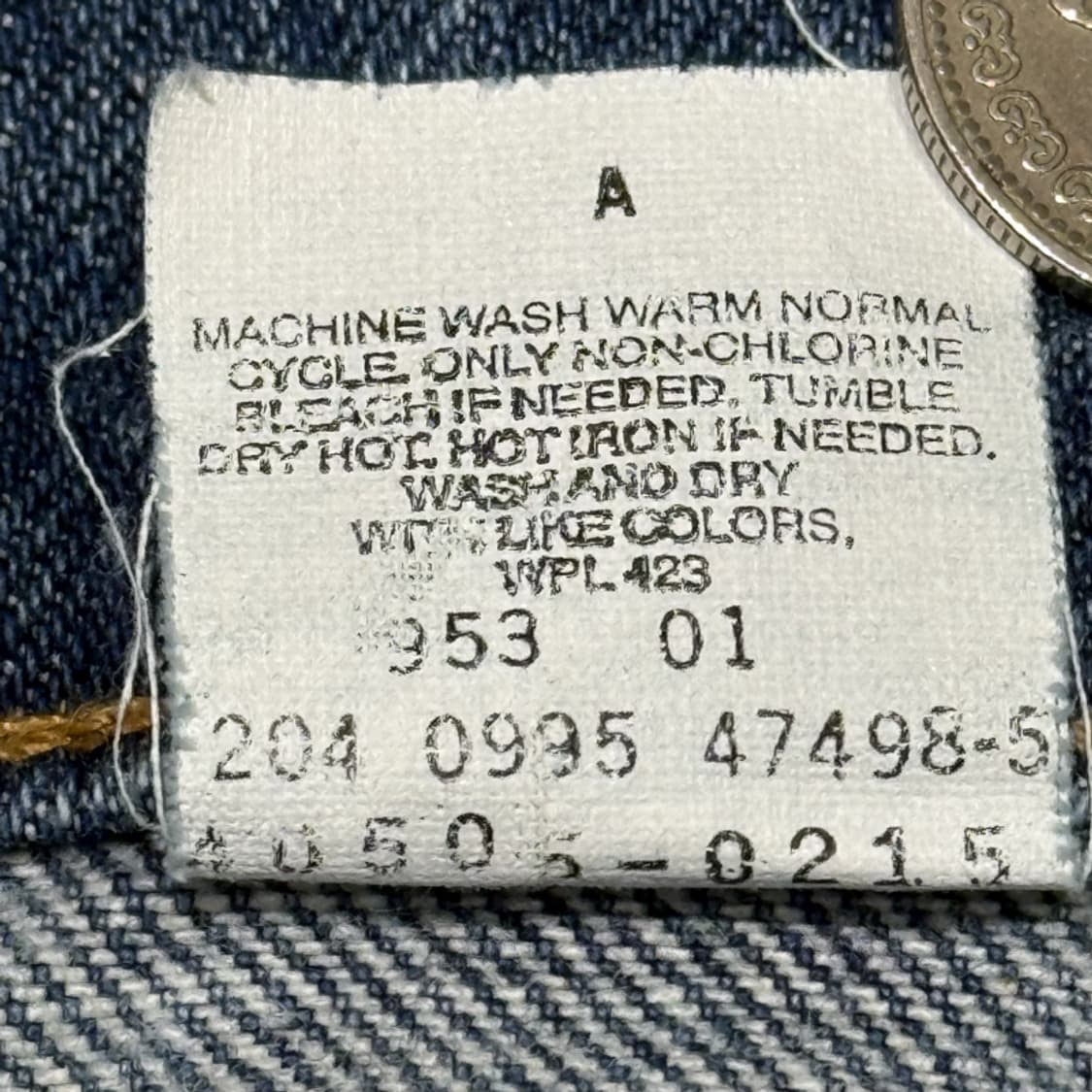 리바이스 505 80s USA 오렌지탭 빈티지 데님 스트레이트 청바지 상품이미지10