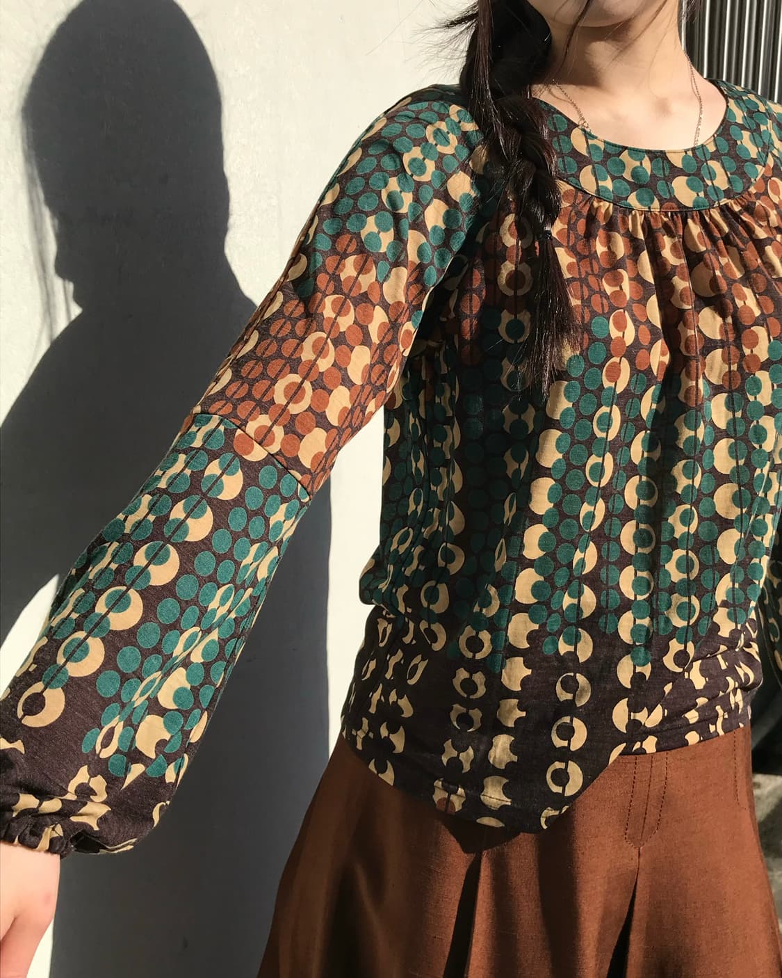 도트 패턴 블라우스  상품이미지3