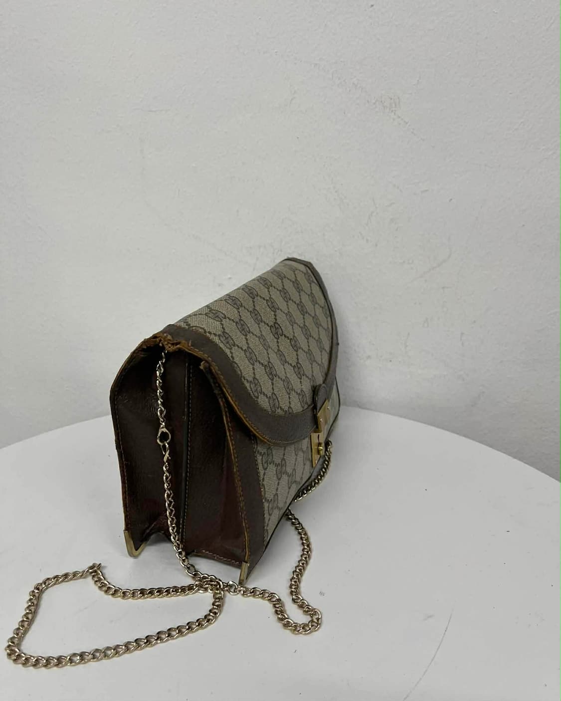 구찌 GG캔버스 빈티지 체인 숄더백 크로스백 상품이미지3