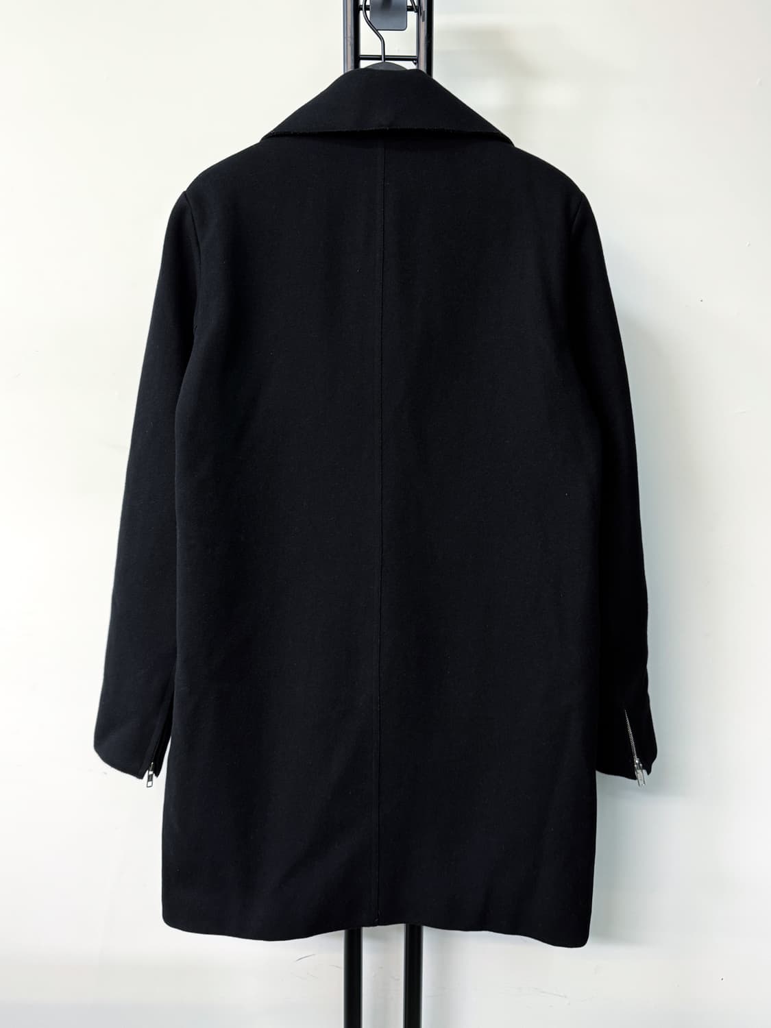 산드로 13fw 디아고날 집 울 코트 상품이미지3