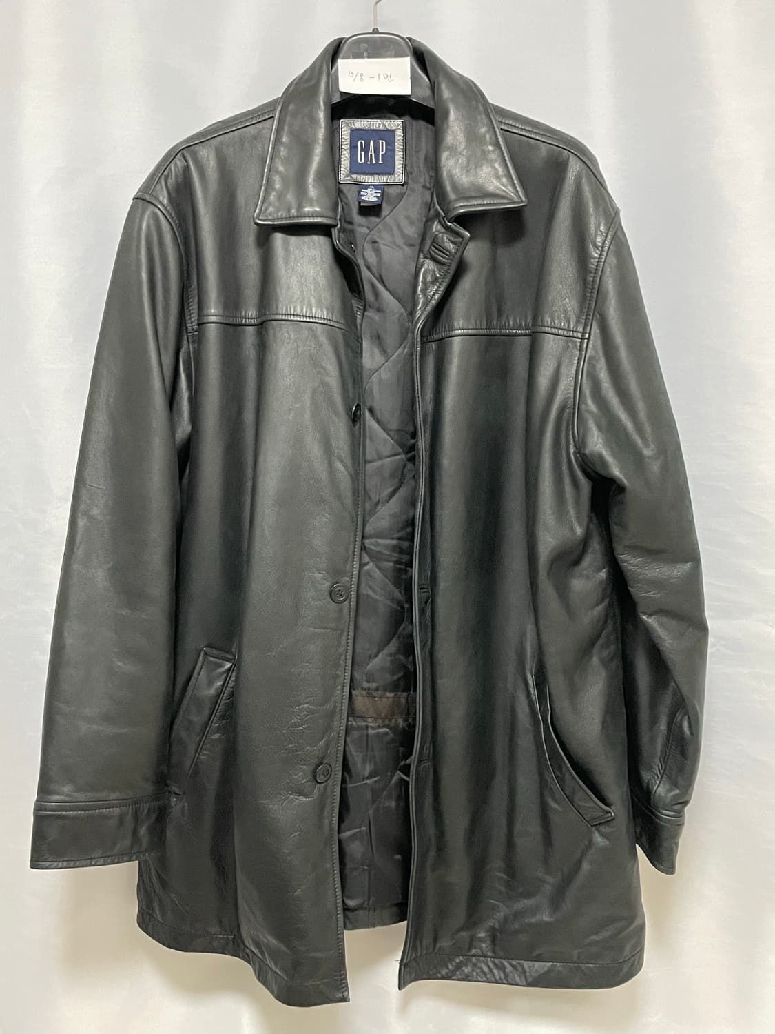 [D.O Archives] 90s 올드갭 레더 카코트 블랙(XL) 상품이미지2