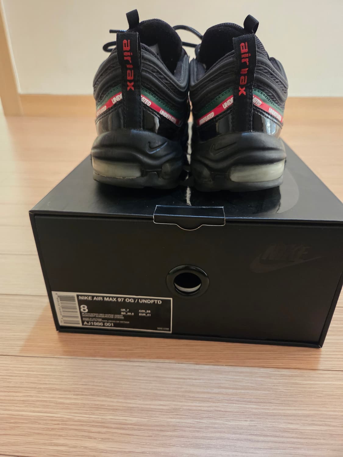 [260]나이키 언디핏 에어맥스 97 블랙 상품이미지2