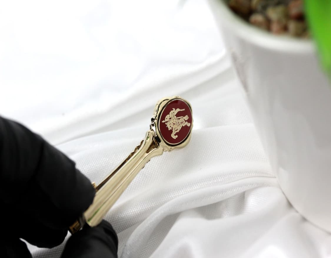 버버리 A등급 5cm 실버925 은 남자 명품 넥타이핀 상품이미지5