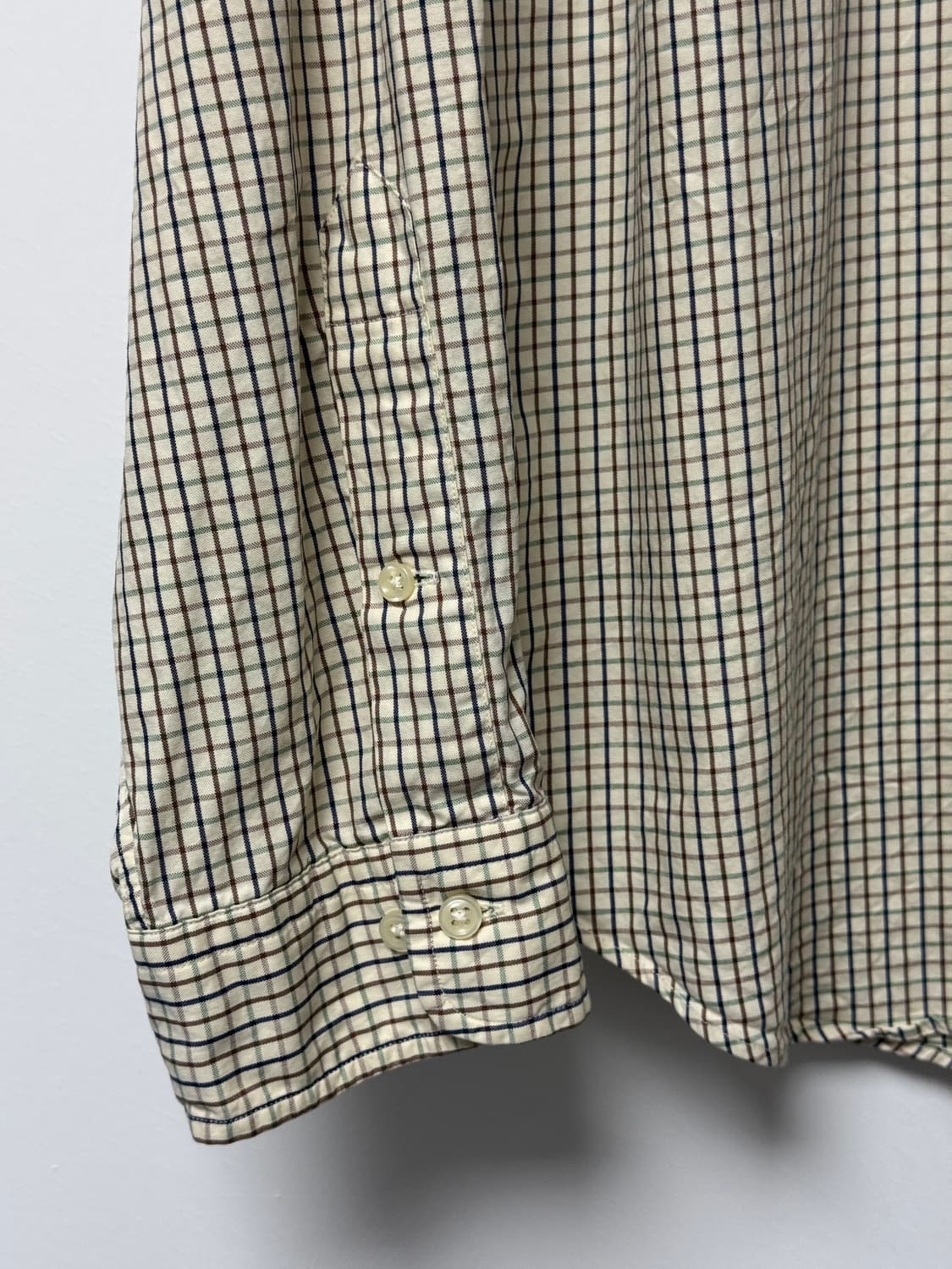 폴로랄프로렌 체크셔츠 브라운블루그린 90s XXXL 상품이미지3