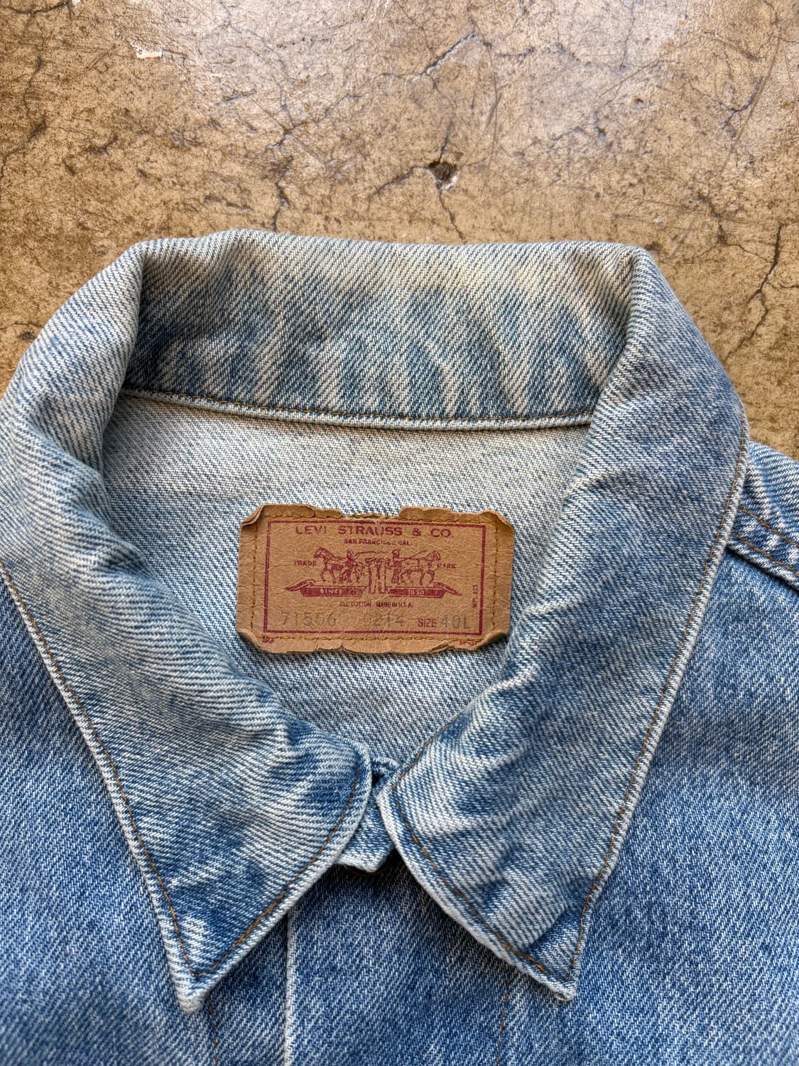 80s Levis 미제 데님 트러커 재킷 상품이미지3