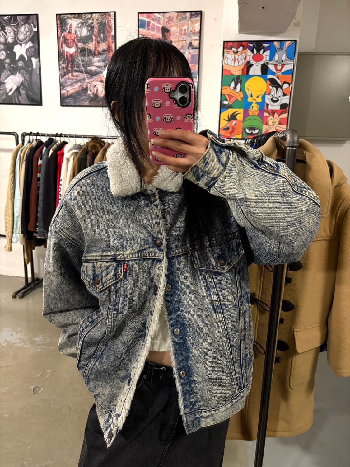 리바이스 USA 데님 양털자켓 상품이미지3