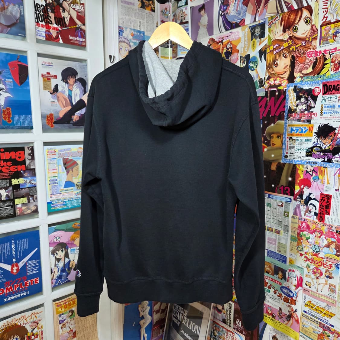 챔피온 블랙 C로고 자수 후드집업 상품이미지5