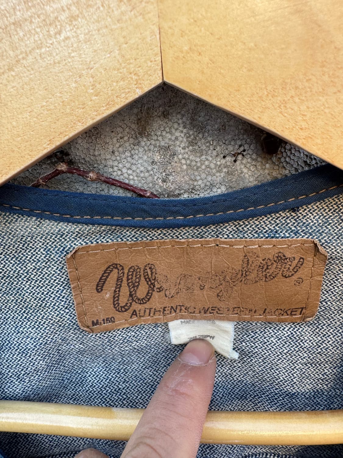 90s 랭글러 빈티지 페인팅 패치 커스텀 데님 베스트 조끼 상품이미지6