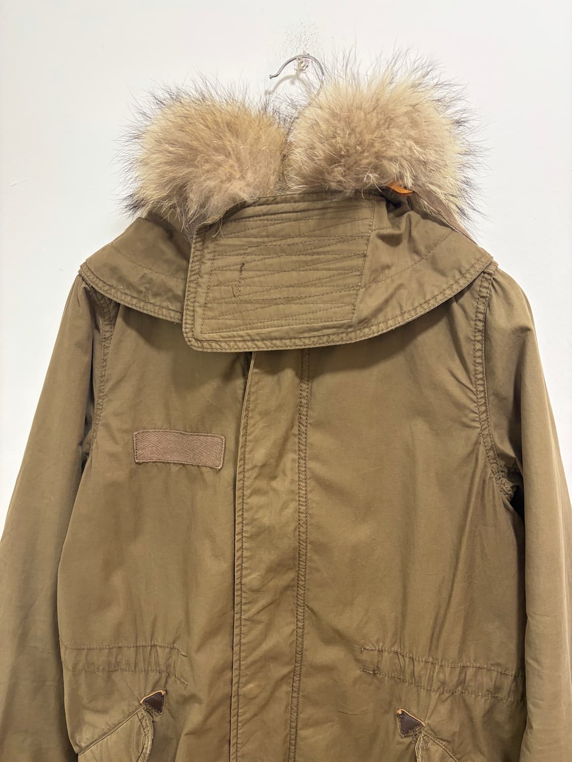 g.o.a 고아 하이넥 후리스 개파카 야상 상품이미지3