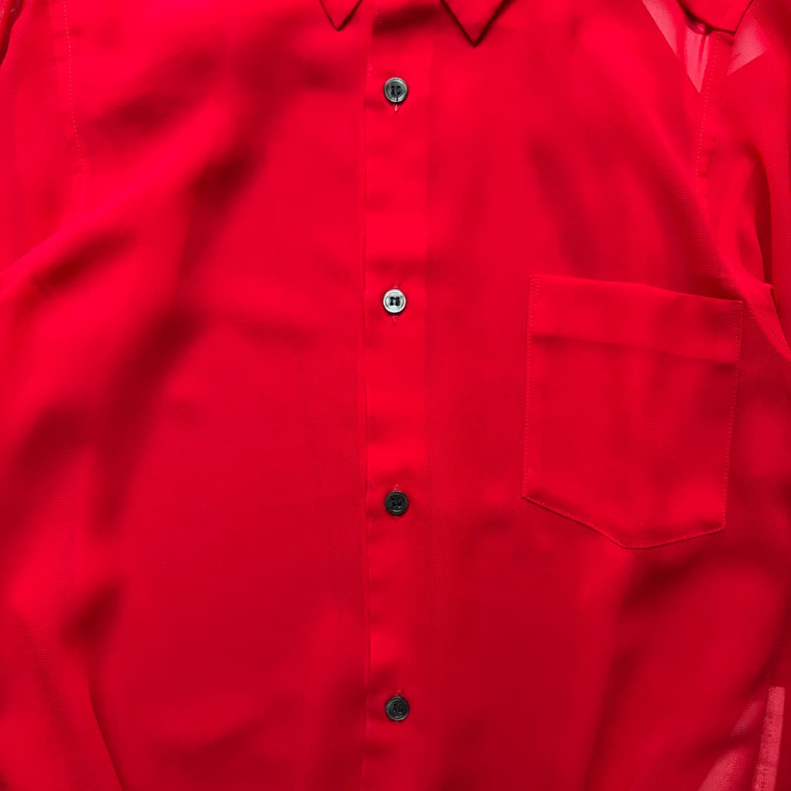 Red Sheer Blouse - Comme des Garçons 상품이미지5