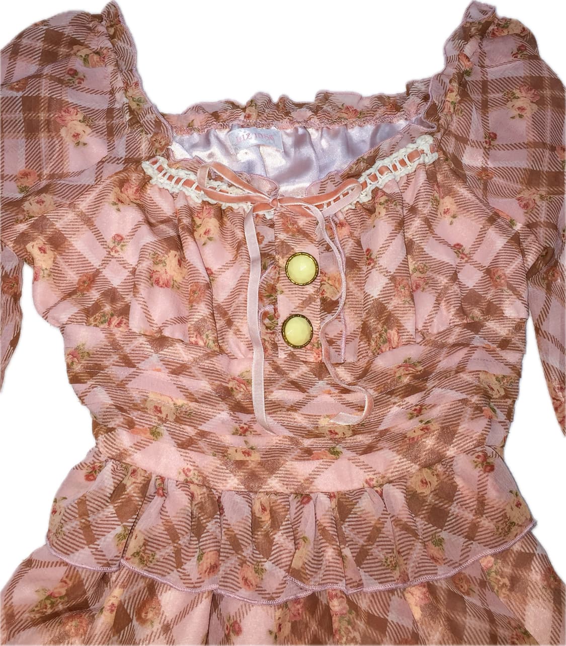 리즈리사 고전 라떼갸루 플로럴 오프숄더 원피스 트랄라라엑시즈팜히메갸루 상품이미지2