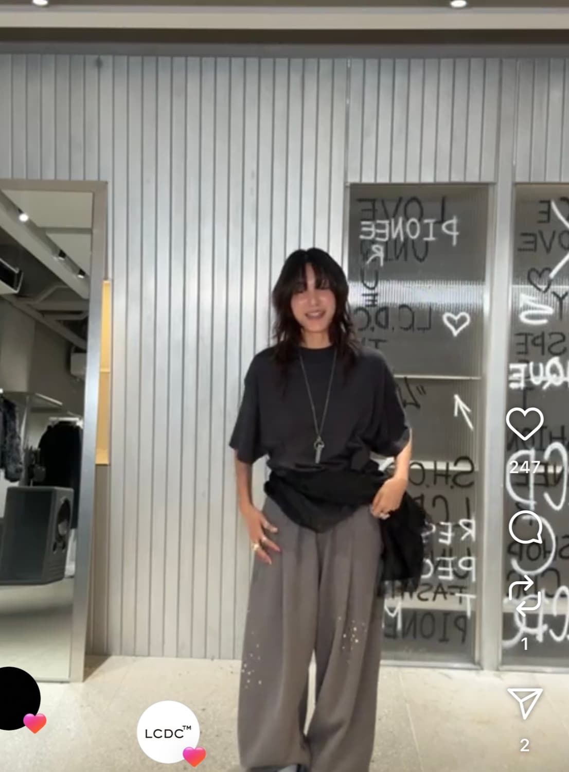 LCDC sparkle waffle pants(GREY) 상품이미지2