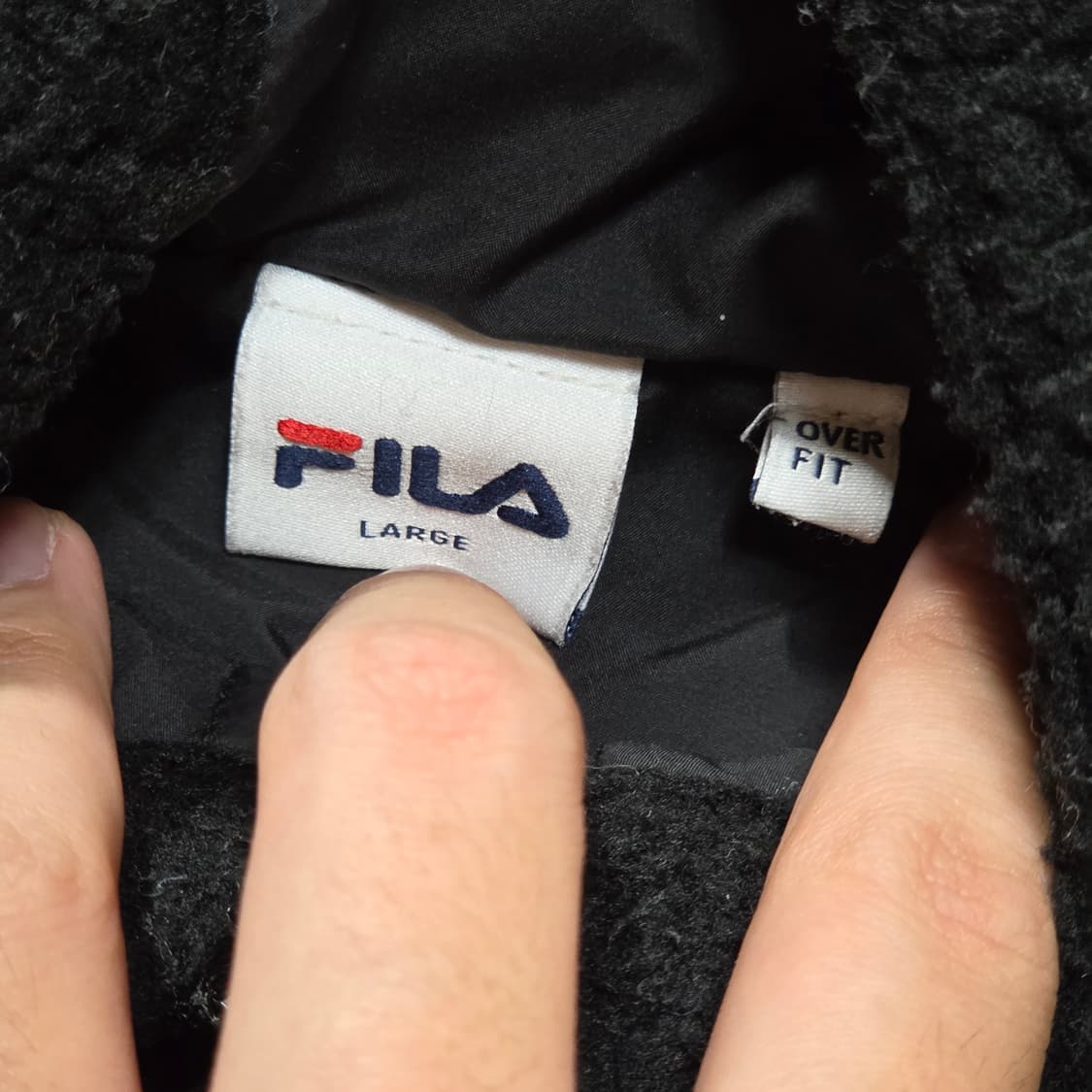 휠라 투웨이 오버핏 자수 후리스 점퍼 상품이미지7