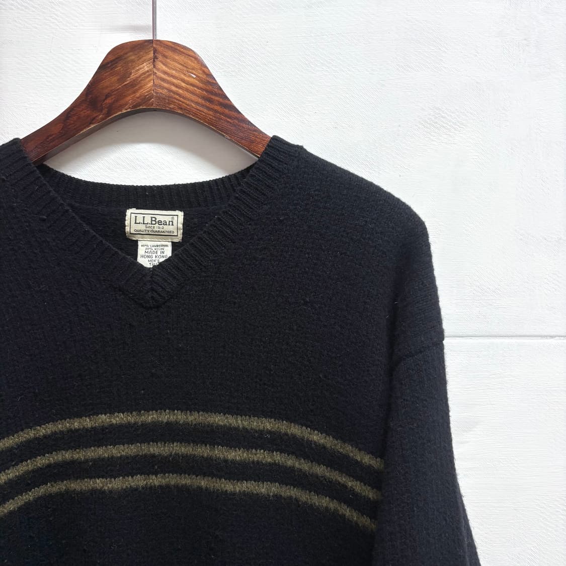 LLBean 엘엘빈 클래식 크루넥 울 브이넥 스웨터 니트 XL 상품이미지4