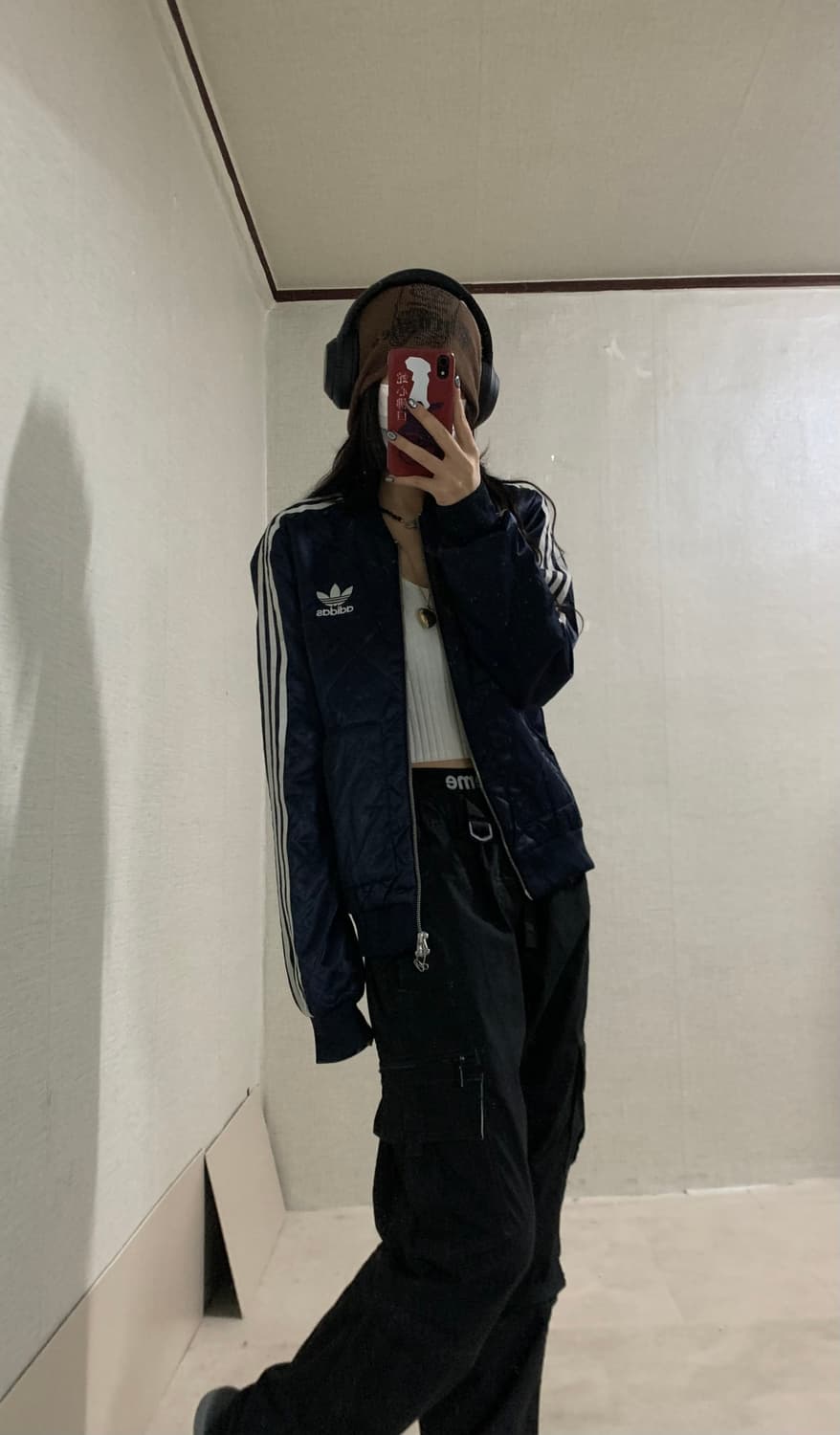 navy quilting padded jumper 상품이미지4