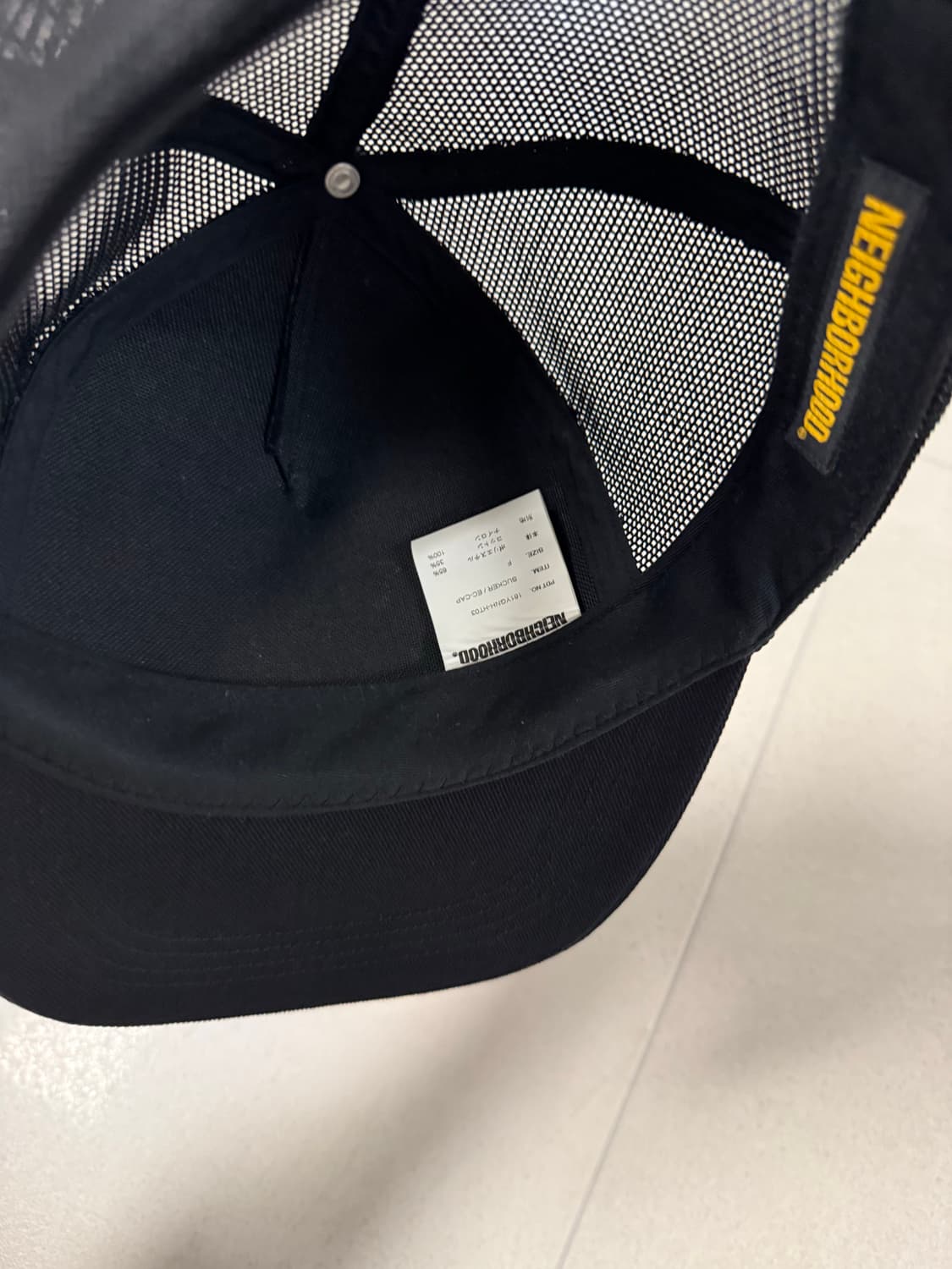 네이버후드 트러커캡 블랙 상품이미지4