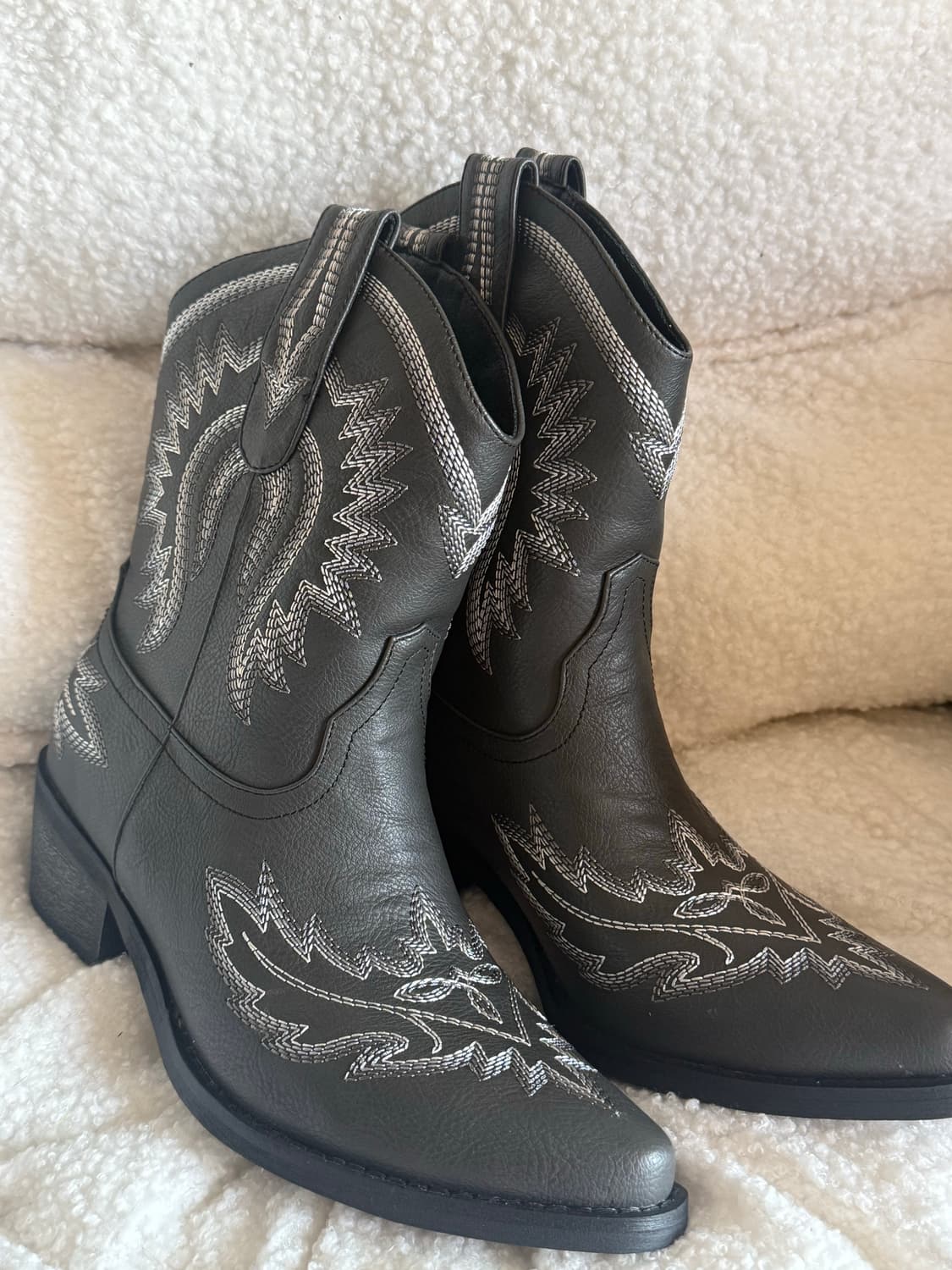 웨스턴 부츠 차콜블랙 상품이미지1