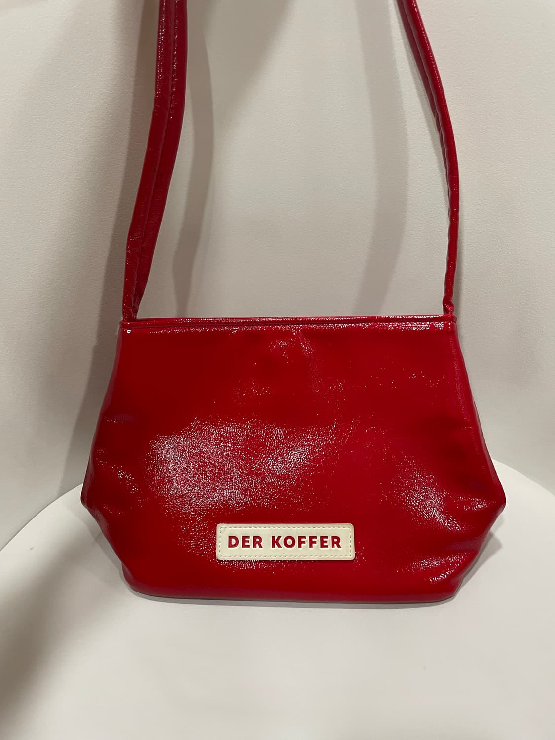 델코퍼 DER KOFFER 빨강 에나멜 미니 숄더백 상품이미지2
