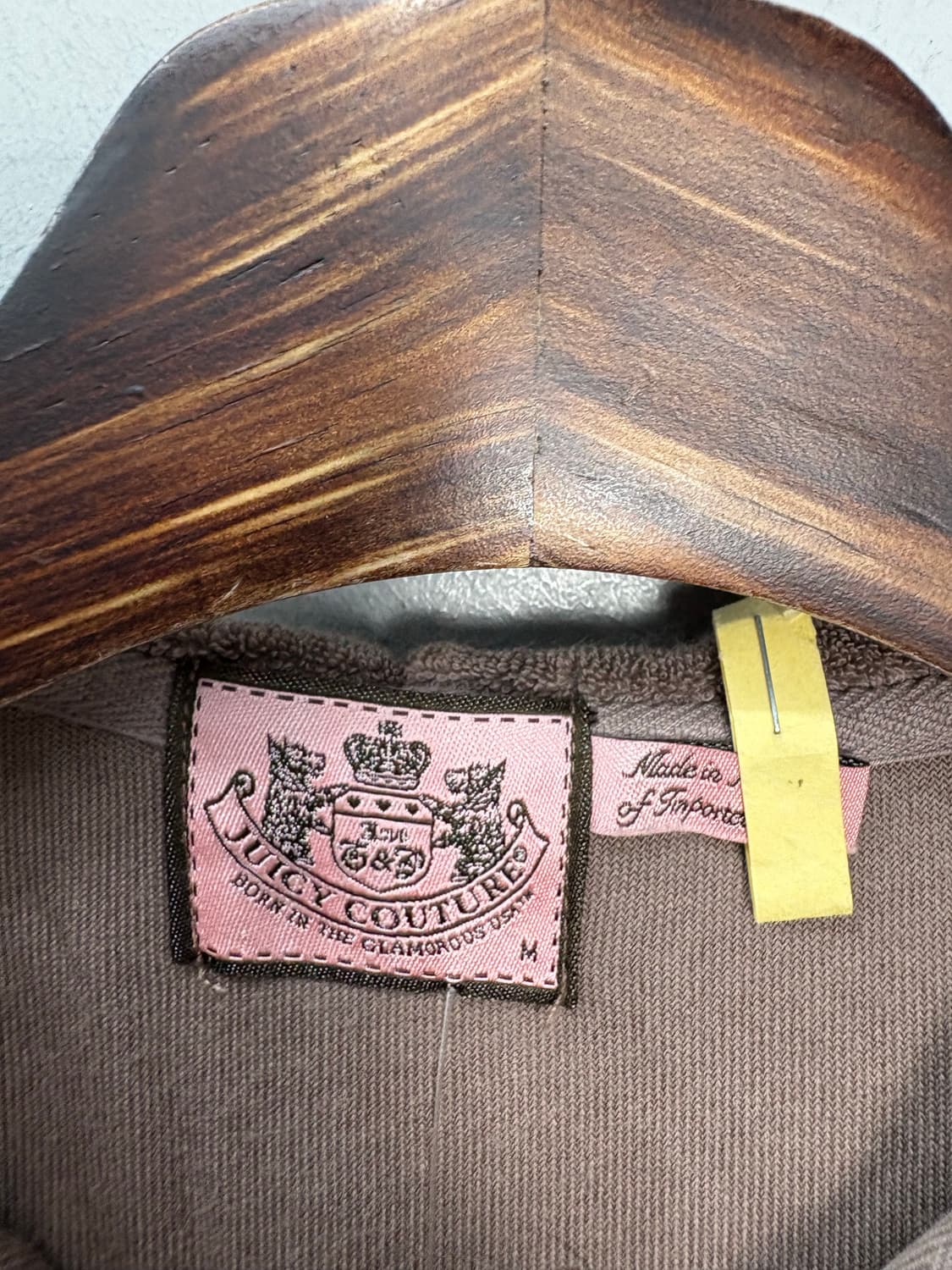 쥬시꾸뛰르 벨벳 y2k 브라운 후드집업 A2752 상품이미지5