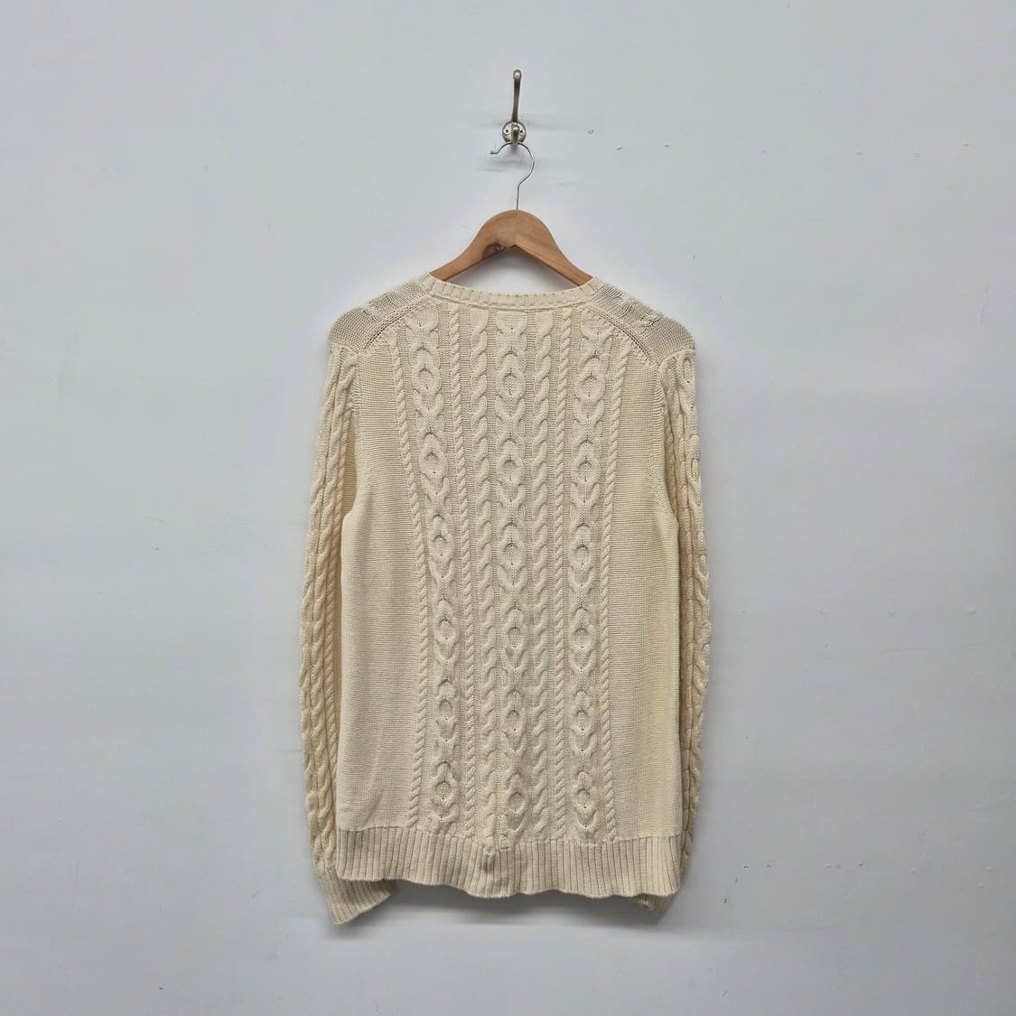 엘엘빈 아이보리 케이블 니트 스웨터 남녀공용 L 상품이미지6