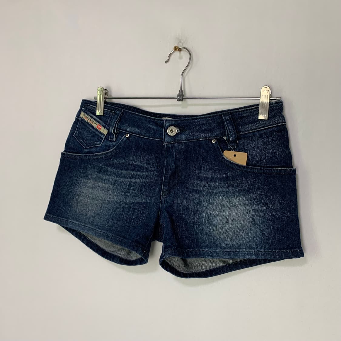 디젤 빈티지 00s y2k 로우라이즈 워싱데님 마이크로 쇼츠 반바지 28 상품이미지2