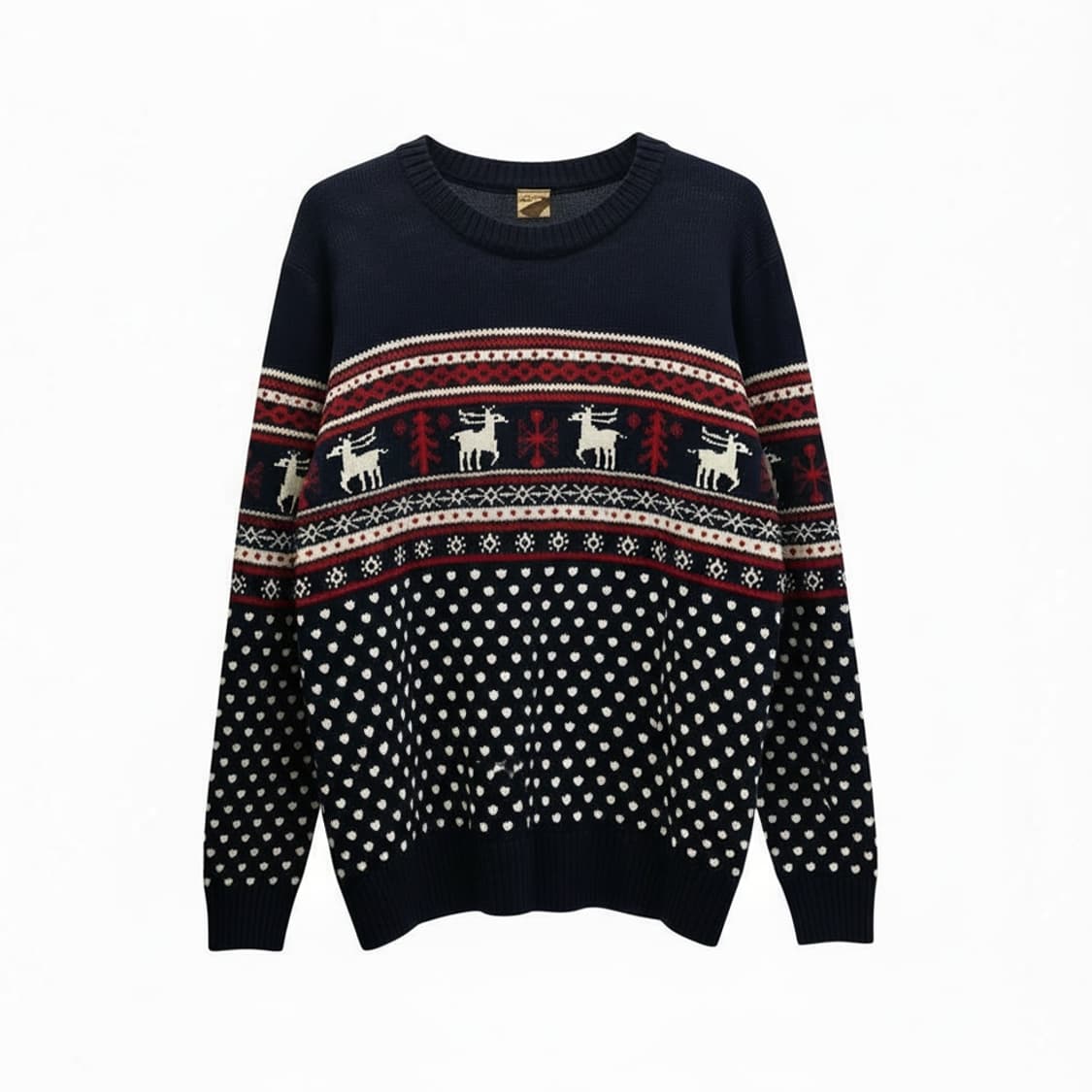 USA VINTAGE 페어아일 레인디어 패턴니트 스웨터 도트포인트 디테일 상품이미지1